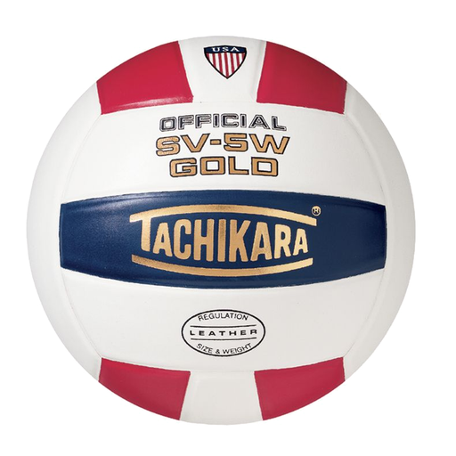 Tachikara SV-5W Gold Indoor Volleyball: SV5WRWB