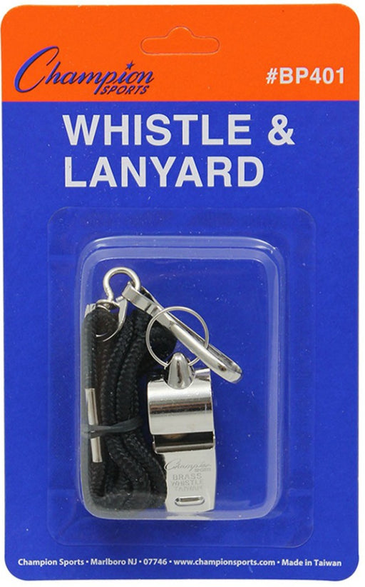 Champion Metal Whistle & Lanyard