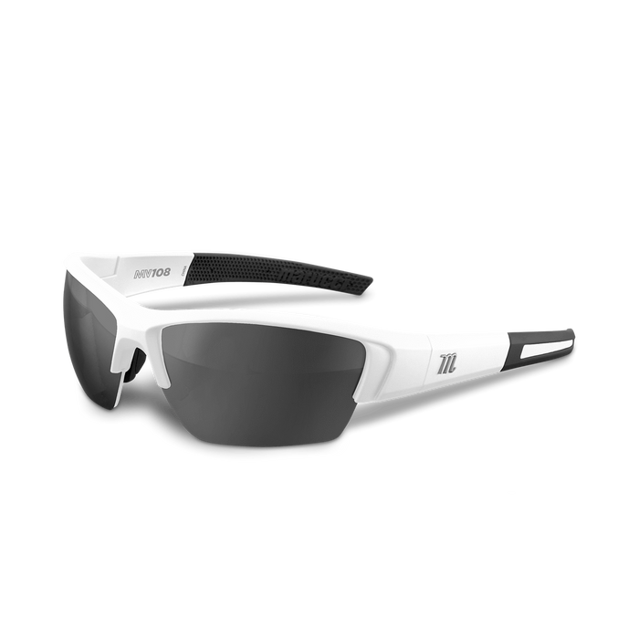 Marucci MV108 Performance Sunglasses White/Gray: MSNV108